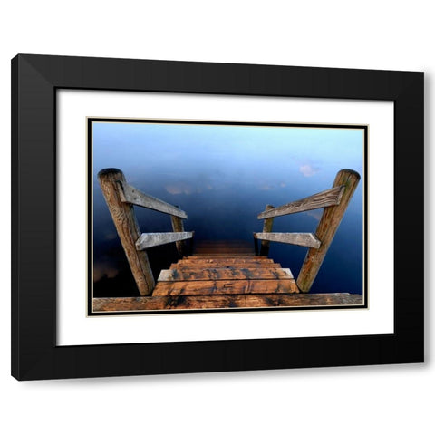 Nature Art Color VI Black Modern Wood Framed Art Print with Double Matting by Steger, Uwe