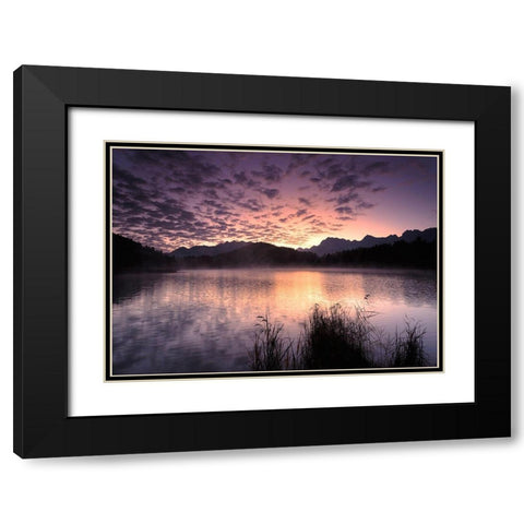 Nature Art Color VIII Black Modern Wood Framed Art Print with Double Matting by Steger, Uwe