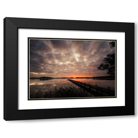 Nature Art Color IX Black Modern Wood Framed Art Print with Double Matting by Steger, Uwe