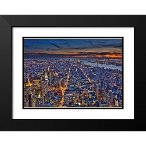 Gilded Fifth Black Modern Wood Framed Art Print with Double Matting by Terrible, Aurelien