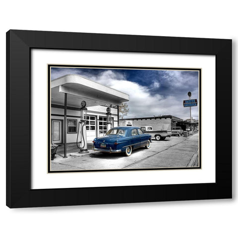 Native Us Black Modern Wood Framed Art Print with Double Matting by Terrible, Aurelien