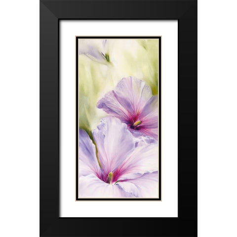 Hibiscus Black Modern Wood Framed Art Print with Double Matting by Schmucker, Annette