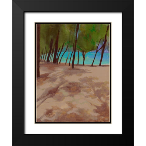 Mon Choisy I Black Modern Wood Framed Art Print with Double Matting by Mazur-Devaux, Ewa