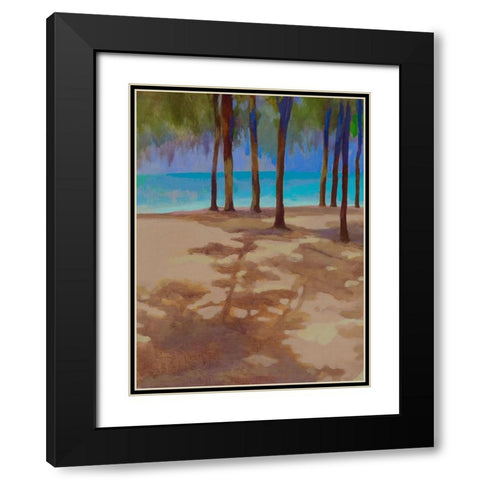 Mon Choisy II Black Modern Wood Framed Art Print with Double Matting by Mazur-Devaux, Ewa