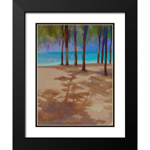 Mon Choisy II Black Modern Wood Framed Art Print with Double Matting by Mazur-Devaux, Ewa