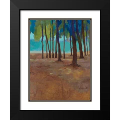 Mon Choisy IV Black Modern Wood Framed Art Print with Double Matting by Mazur-Devaux, Ewa
