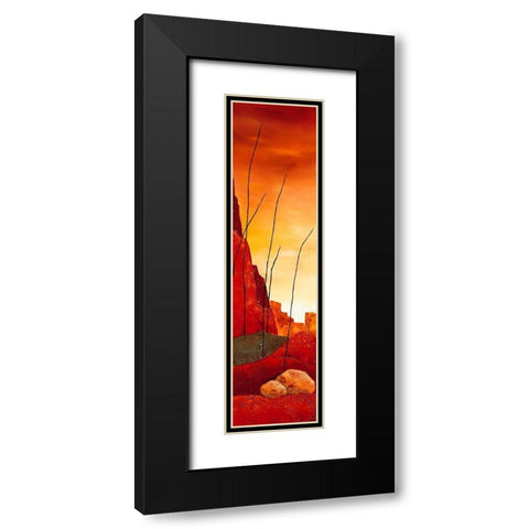 Le desert I Black Modern Wood Framed Art Print with Double Matting by Jadis