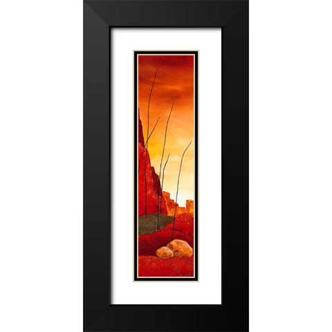 Le desert I Black Modern Wood Framed Art Print with Double Matting by Jadis