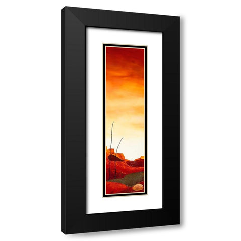 Le desert II Black Modern Wood Framed Art Print with Double Matting by Jadis