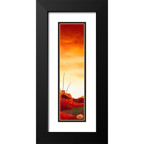 Le desert II Black Modern Wood Framed Art Print with Double Matting by Jadis