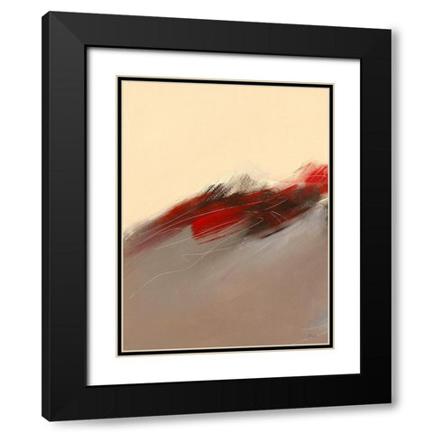 Prelude I Black Modern Wood Framed Art Print with Double Matting by Ball, Veronique