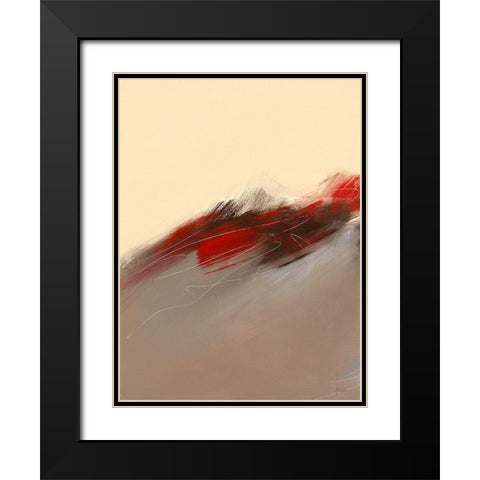 Prelude I Black Modern Wood Framed Art Print with Double Matting by Ball, Veronique