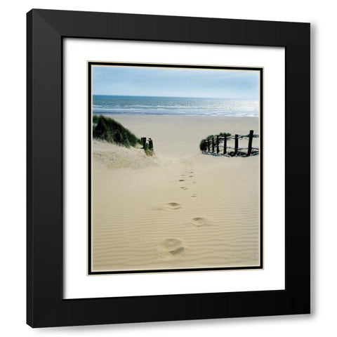 Stepping Out Black Modern Wood Framed Art Print with Double Matting by Copeland, Gill