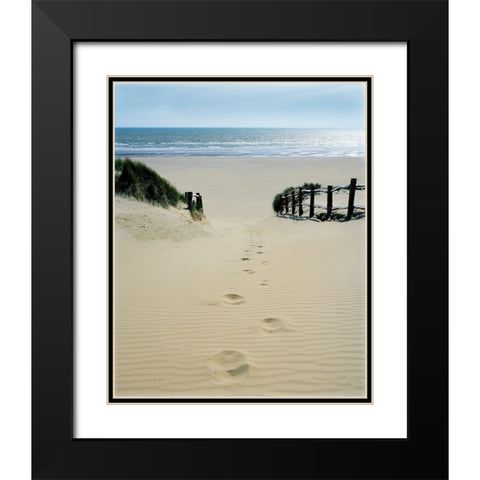 Stepping Out Black Modern Wood Framed Art Print with Double Matting by Copeland, Gill