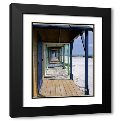 Ocean Views Black Modern Wood Framed Art Print with Double Matting by Copeland, Gill