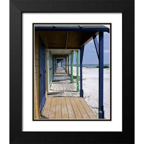 Ocean Views Black Modern Wood Framed Art Print with Double Matting by Copeland, Gill