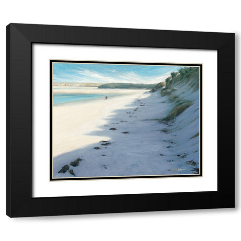 Bay II Black Modern Wood Framed Art Print with Double Matting by Atkinson, Caroline