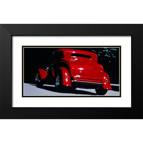 Shadow Black Modern Wood Framed Art Print with Double Matting by Tempier, Guy