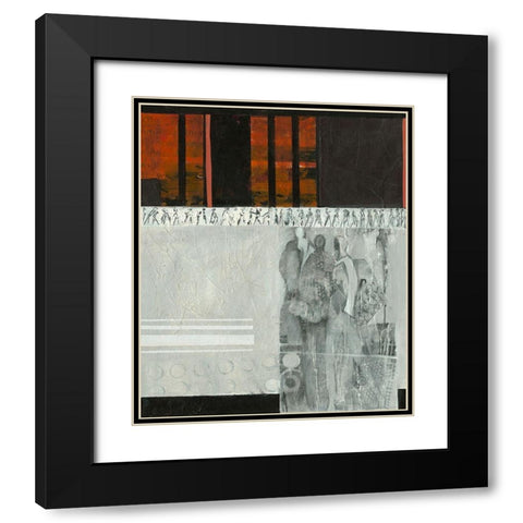 In Erwartung Black Modern Wood Framed Art Print with Double Matting by Molfenter, Erika