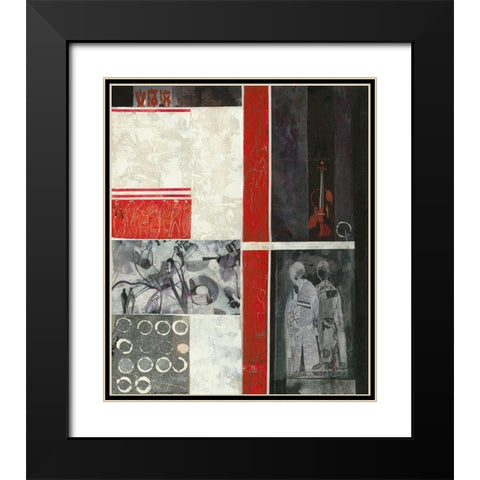 Weisst Du noch Black Modern Wood Framed Art Print with Double Matting by Molfenter, Erika