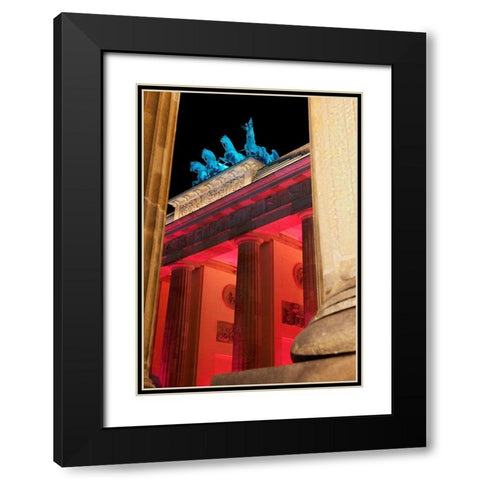Quadriga II Black Modern Wood Framed Art Print with Double Matting by Fischer, Rolf