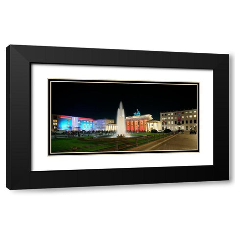 Pariser Platz I Black Modern Wood Framed Art Print with Double Matting by Fischer, Rolf