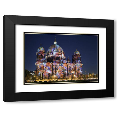 Dom Black Modern Wood Framed Art Print with Double Matting by Fischer, Rolf