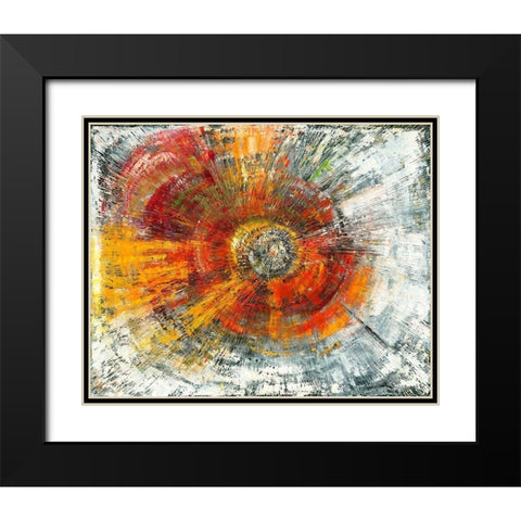 Explosion Black Modern Wood Framed Art Print with Double Matting by Arns-Muller, Monika