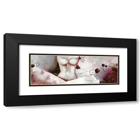 Sensibilite feminine III Black Modern Wood Framed Art Print with Double Matting by Jadis