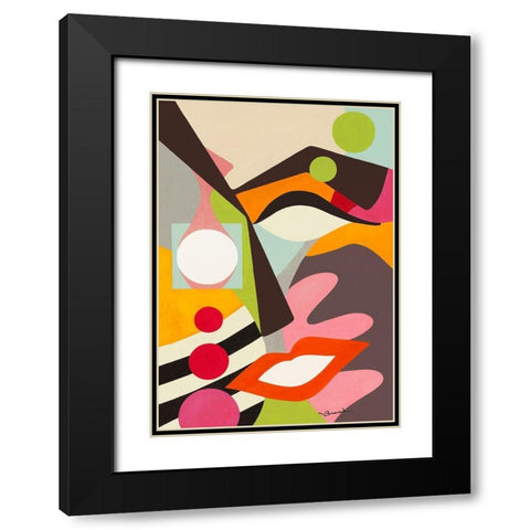 La lumiere Black Modern Wood Framed Art Print with Double Matting by Brand, Valerie