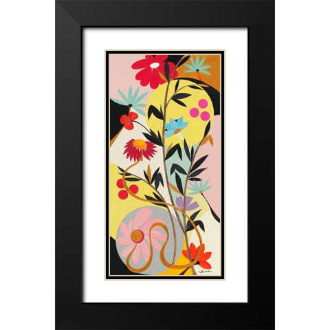 Harmonie Black Modern Wood Framed Art Print with Double Matting by Brand, Valerie