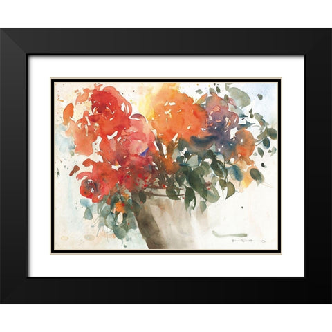 Blutenpracht Black Modern Wood Framed Art Print with Double Matting by ROMO-Rolf Morschhauser