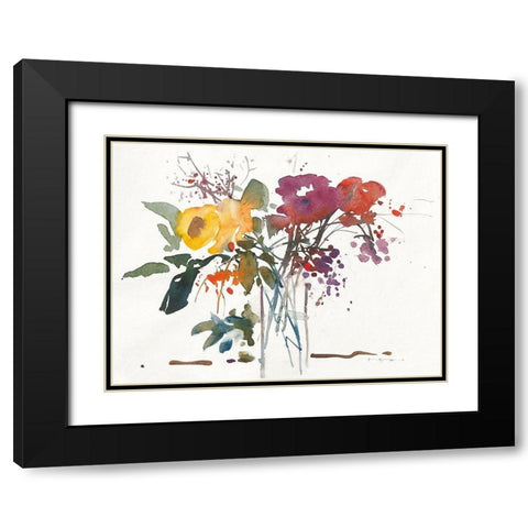 Strauss mit Beeren Black Modern Wood Framed Art Print with Double Matting by ROMO-Rolf Morschhauser