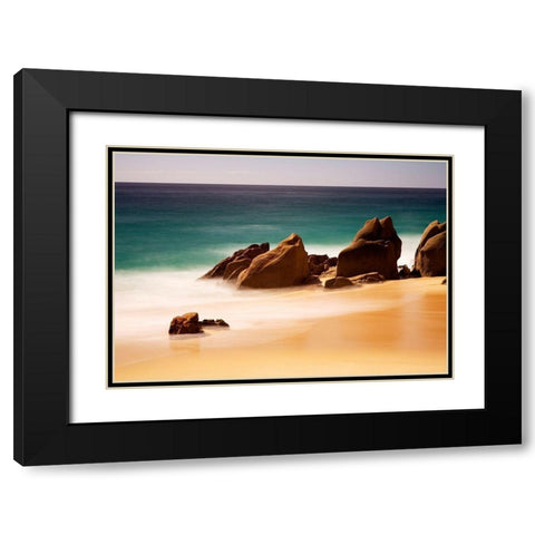 Los Cabos Black Modern Wood Framed Art Print with Double Matting by Westfield, Wim