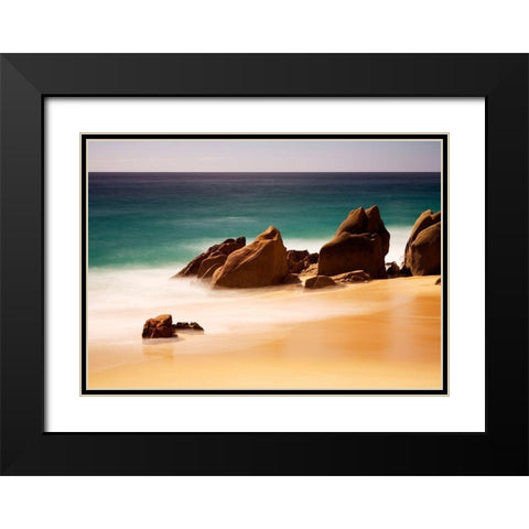 Los Cabos Black Modern Wood Framed Art Print with Double Matting by Westfield, Wim