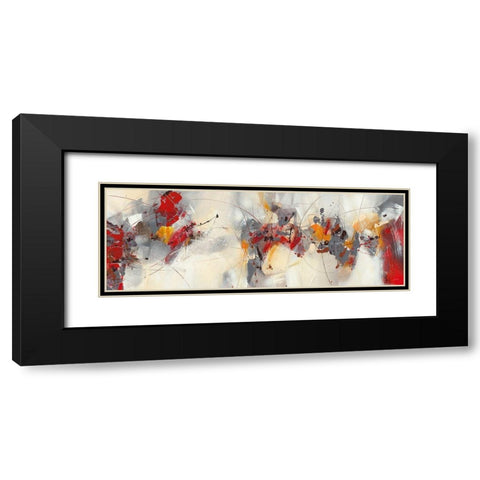 Percussion Black Modern Wood Framed Art Print with Double Matting by Ball, Veronique