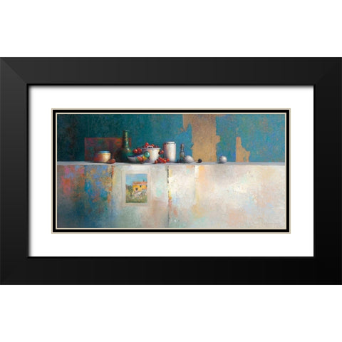 No Title III Black Modern Wood Framed Art Print with Double Matting by Dijkstra, Evert