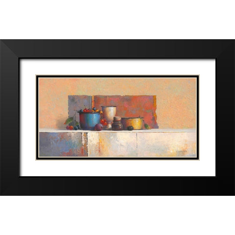 No Title IV Black Modern Wood Framed Art Print with Double Matting by Dijkstra, Evert
