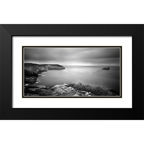 Cap Frehel Black Modern Wood Framed Art Print with Double Matting by Seidel, Leo
