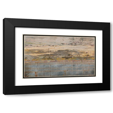 oresund Black Modern Wood Framed Art Print with Double Matting by Richter-Armgart, Rose