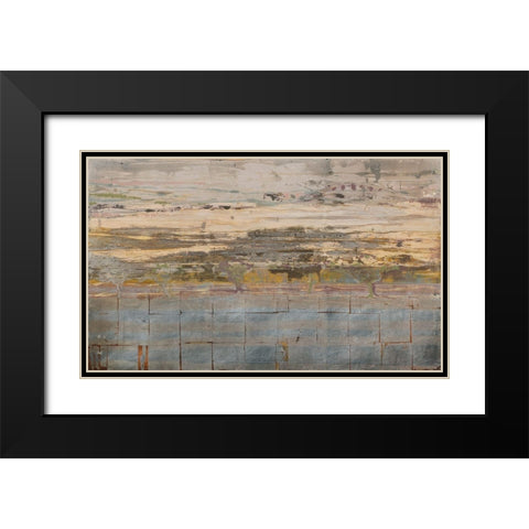 oresund Black Modern Wood Framed Art Print with Double Matting by Richter-Armgart, Rose