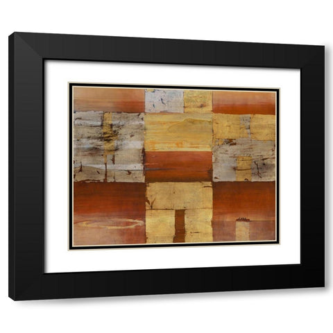 Deep Horizon Black Modern Wood Framed Art Print with Double Matting by Richter-Armgart, Rose