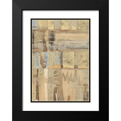Thales Black Modern Wood Framed Art Print with Double Matting by Richter-Armgart, Rose