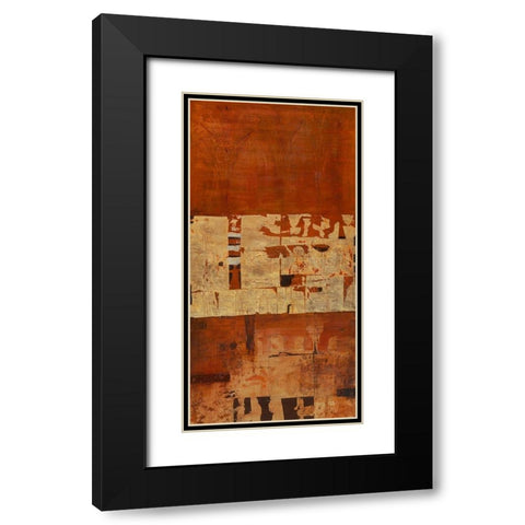 Durham Black Modern Wood Framed Art Print with Double Matting by Richter-Armgart, Rose