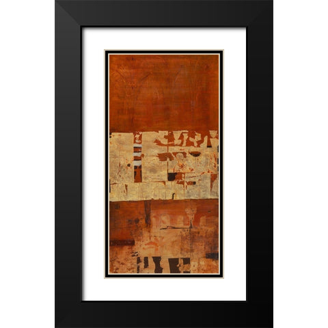 Durham Black Modern Wood Framed Art Print with Double Matting by Richter-Armgart, Rose
