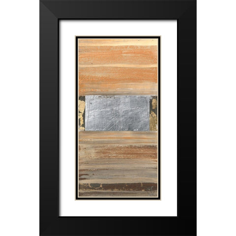 Razul Black Modern Wood Framed Art Print with Double Matting by Richter-Armgart, Rose