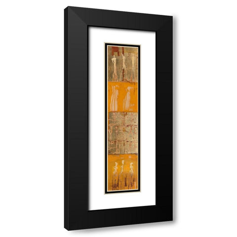 Kaleb Black Modern Wood Framed Art Print with Double Matting by Richter-Armgart, Rose