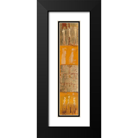 Kaleb Black Modern Wood Framed Art Print with Double Matting by Richter-Armgart, Rose