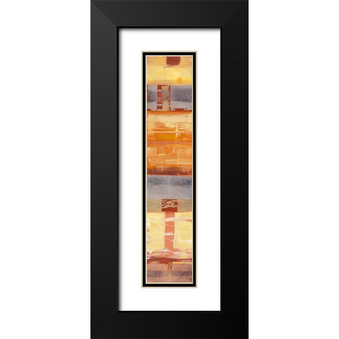 Morgana Black Modern Wood Framed Art Print with Double Matting by Richter-Armgart, Rose