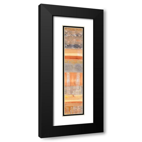 Arabesque Black Modern Wood Framed Art Print with Double Matting by Richter-Armgart, Rose